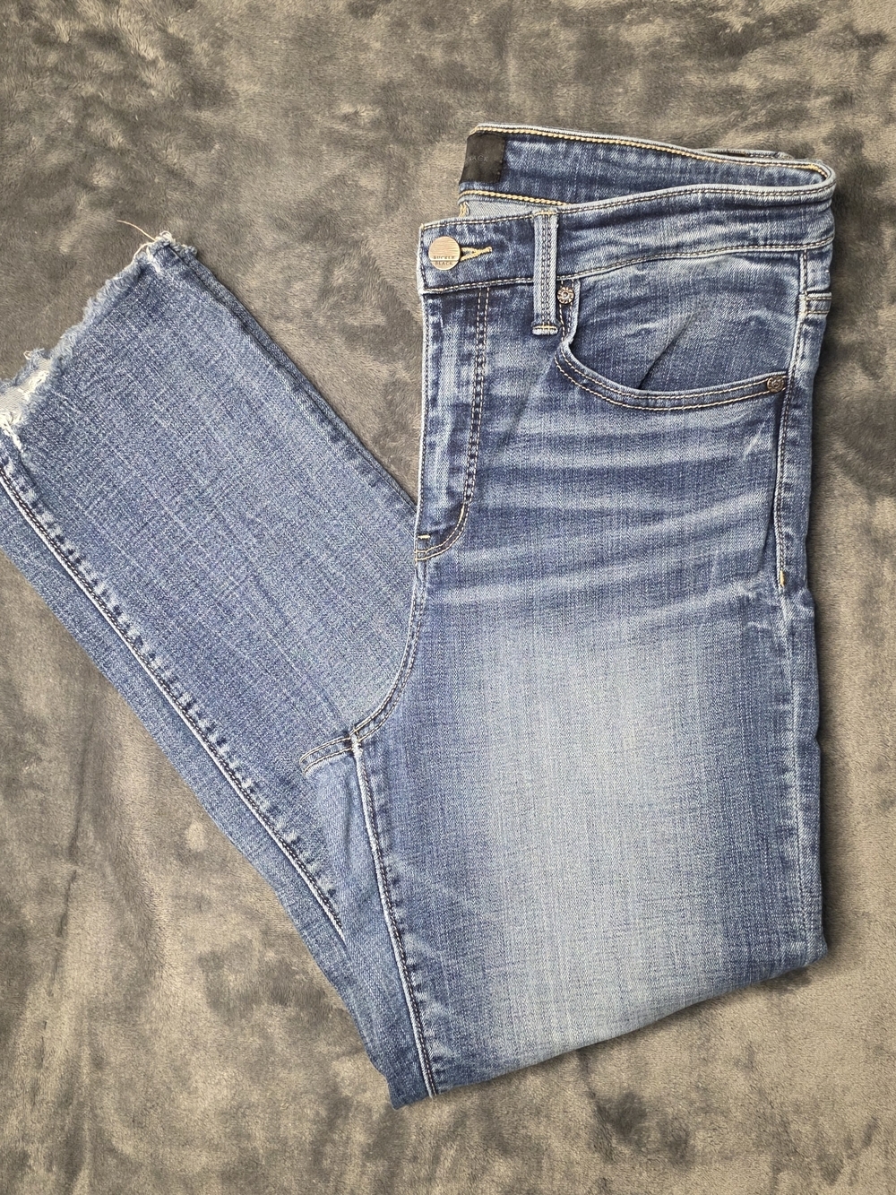 Buckle Black Fit No. 75 Cropped Straight Stretch Jean Sz 29
